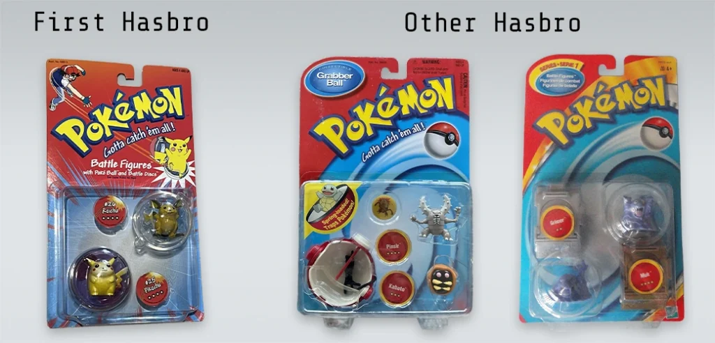 Pokemon figures packagings